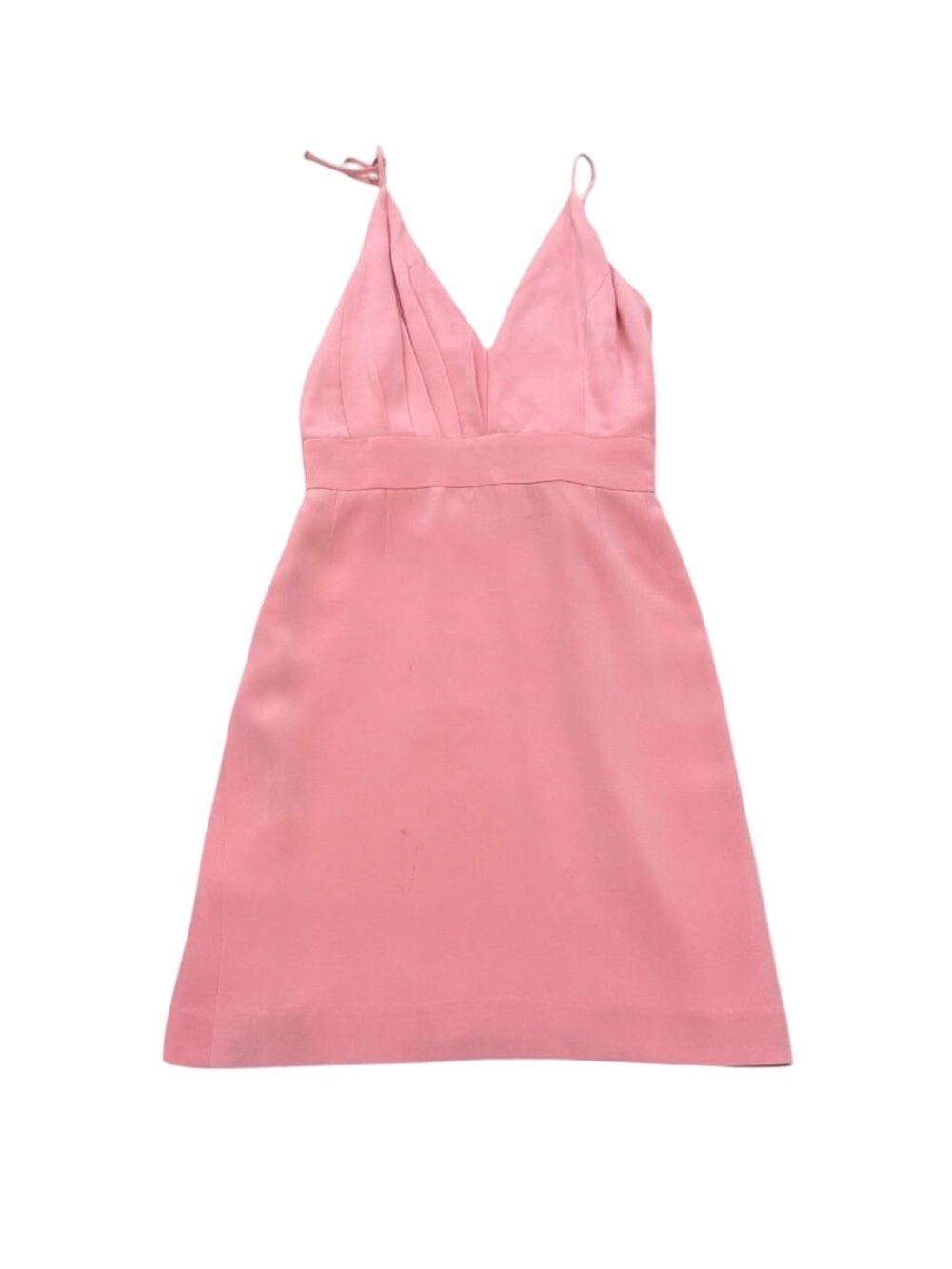 Women’s Katie Ermilio Pink Silk Mini Dress Spaghetti Strap